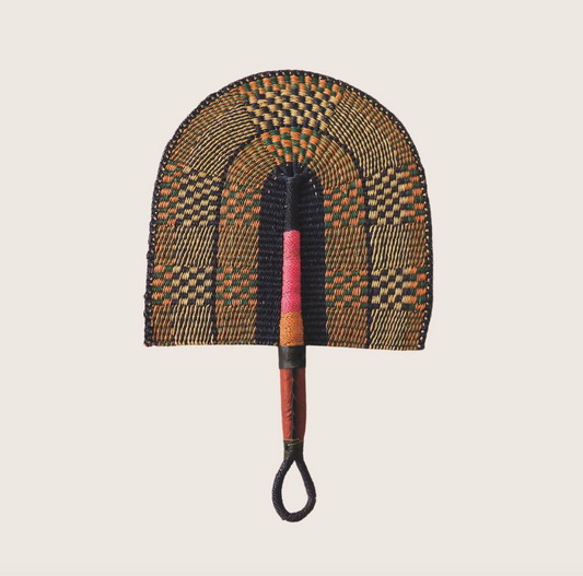 Riya Handwoven Raffia Hand Fan