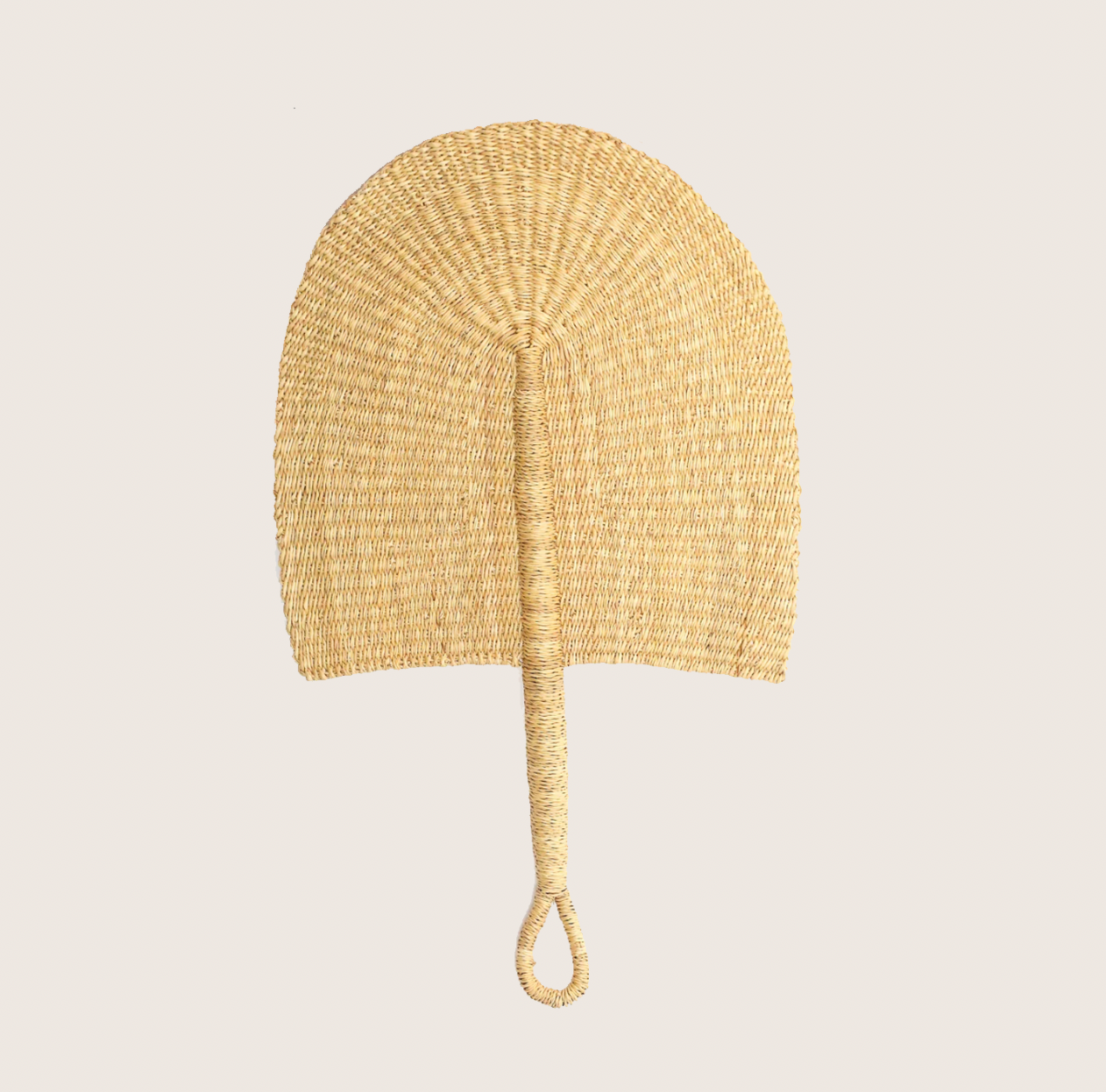 kely Handwoven Raffia Hand Fan