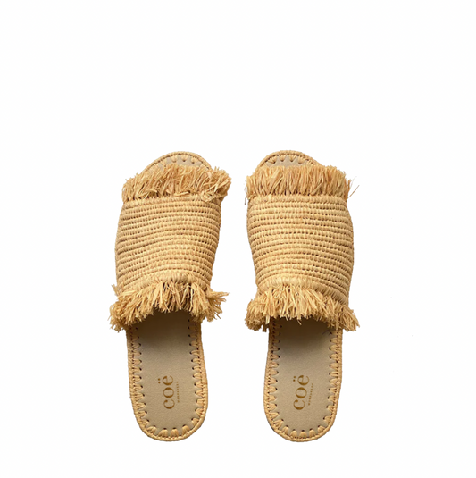 Luna Raffia Sandal - Natural